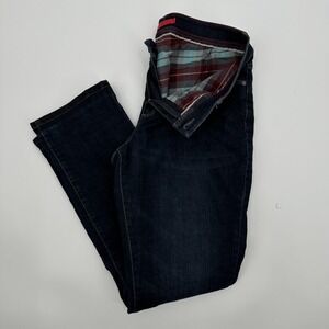 LL Bean Jeans Womens 12 Regular Blue Flannel Lined Straight Leg Stretch Warm